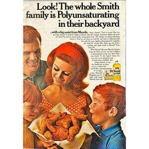 Mazola Polyunsaturated Corn Oil & Margarine "Better Balanced Diet" Print Ad 1969